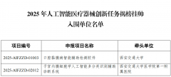 西安交大李辰、李奇灵传授团队项目入围“2025年
